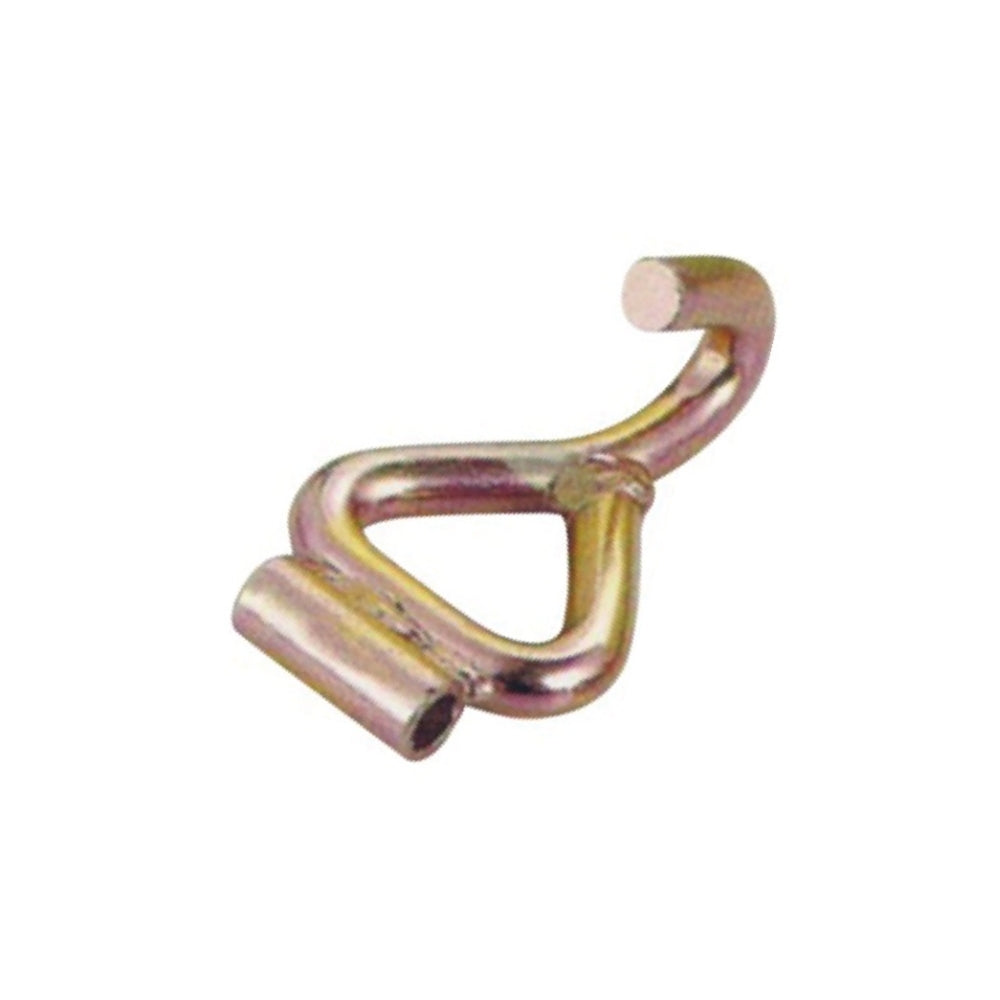 Crochet à cliquet universel robuste WH25-335 pour remplacement, à utiliser en bout de cliquet pour sangles d'arrimage, sangles à cliquet, sangles de remorque, simple J - 50 mm x 5000 kg