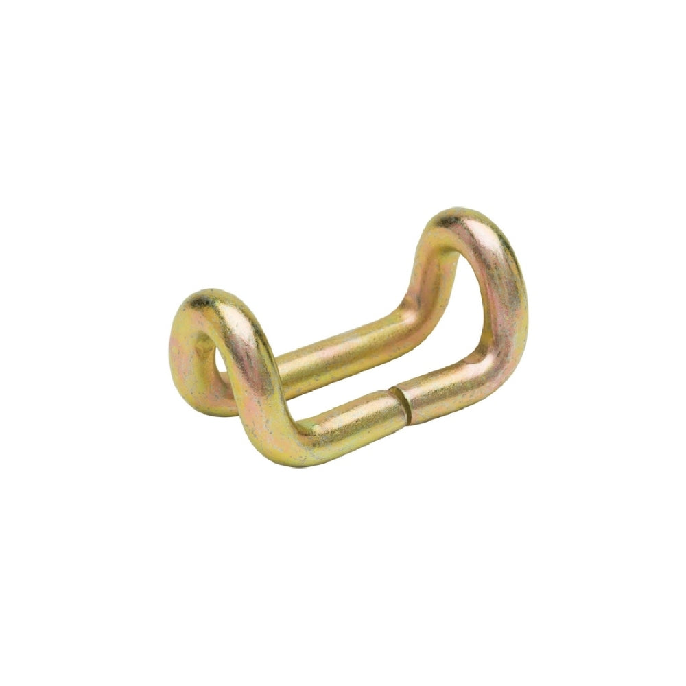 WH12-42 Ratchet Double J Hook Load 8818 LBS for Tie Down Strap Webbing on Car Truck Trailers Towing Strap, Gold