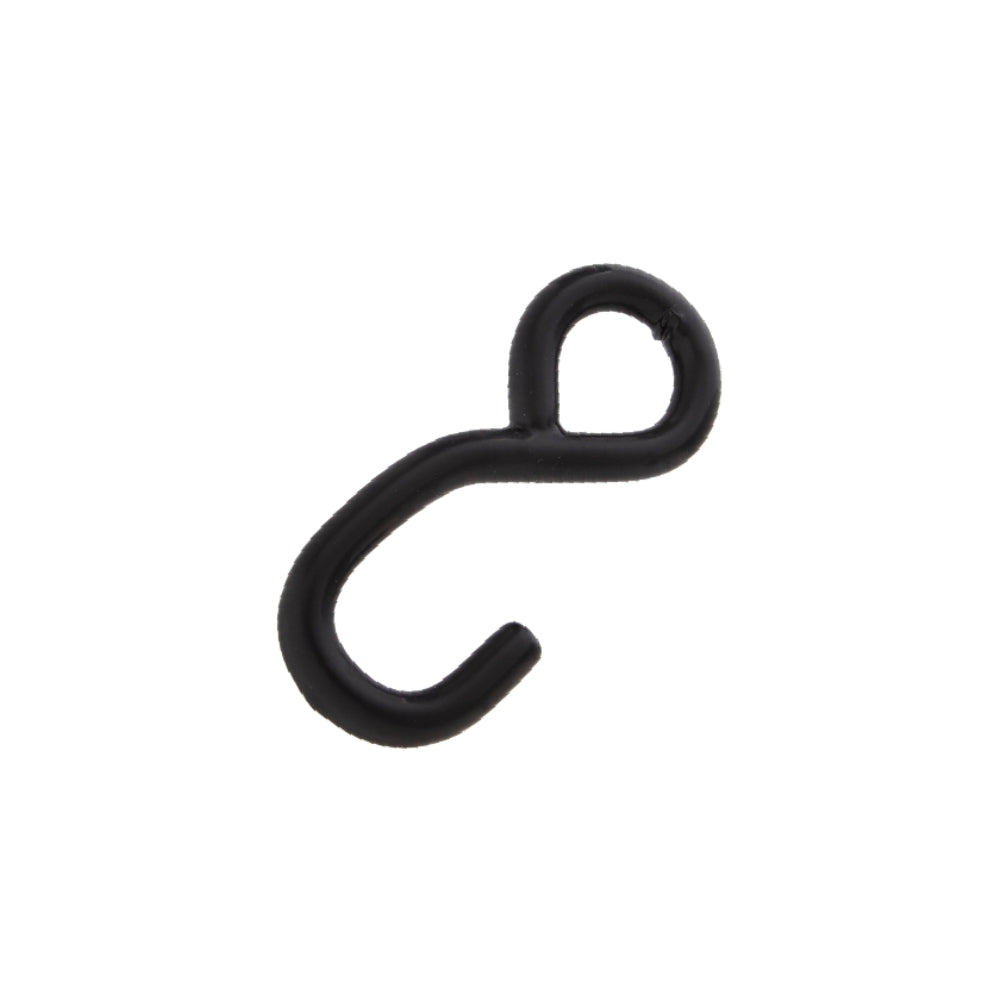 WH02F-81K Universal Heavy Duty Ratchet Hook for Replacement Used on The End of Ratchet of Tie Downs, Ratchet Straps, Trailer Strap S Hook with Lock - 25mm x 800kg