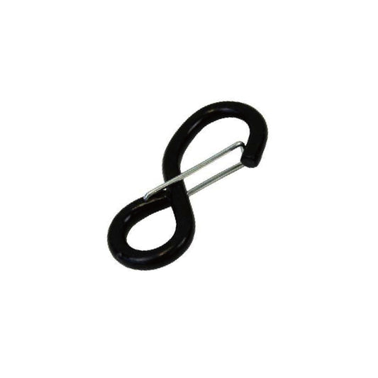 WH02F-81K Universal Heavy Duty Ratchet Hook for Replacement Used on The End of Ratchet of Tie Downs, Ratchet Straps, Trailer Strap S Hook with Lock - 25mm x 800kg