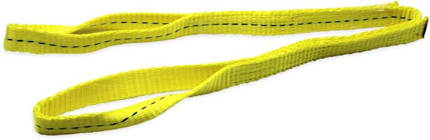 Polyester Lifting Slings, 1" x 3/6/9' Twisted Eye Web Slings, Lifting Strap for Hoist, Heavy Duty Rigging Straps, 1600 lbs Vertical Rigging Moving Towing Hoisting Work Gear