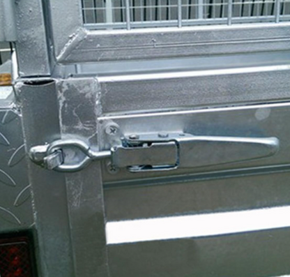 A10804 Abrazadera de hebilla para enganche de remolque, pestillo de perno de barril de alta resistencia, pestillo utilitario para puerta de remolque de uso profesional