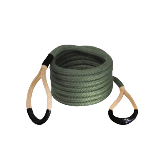 TR10HP-05-2610 7/8" Kinetic Recovery Rope,  26000lbs Break Strength Heavy-Duty Offroad Snatch Strap Green/Black Color