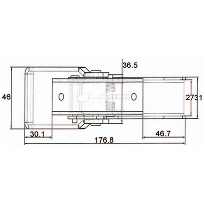 Piezas de repuesto para manijas de pestillo de puerta de remolque A10809/A10809H, pestillos para puerta elevadora de remolque de caravana, accesorios de repuesto para pestillo de puerta trasera de remolque utilitario para caravana, autocaravana y camper.