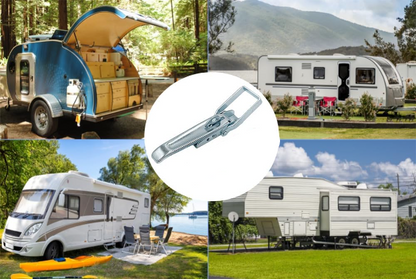 Piezas de repuesto para manijas de pestillo de puerta de remolque A10809/A10809H, pestillos para puerta elevadora de remolque de caravana, accesorios de repuesto para pestillo de puerta trasera de remolque utilitario para caravana, autocaravana y camper.