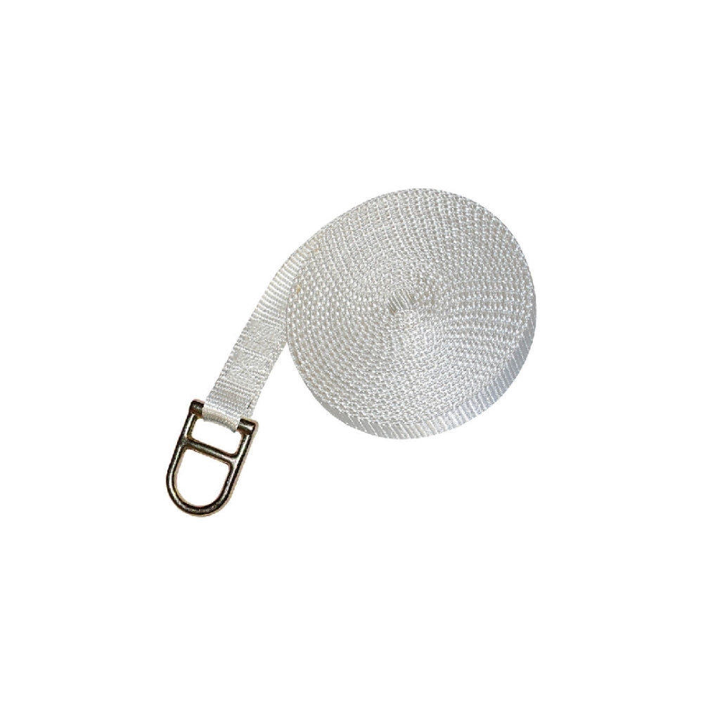 FH203E 1'' Webbing Tie Down Straps Double D Ring for Securing Bounce Houses,Slides, Obstacle Courses, Inflatables,High Peak, & Pole Tents