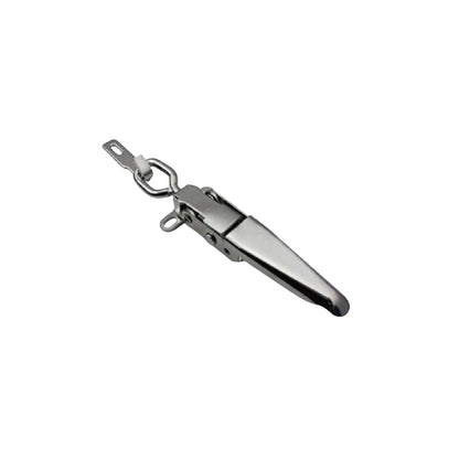 A10804K-1/A10804K-2 Cierre de hebilla para remolque de alta resistencia, multiusos, color plata, diseño resistente para anclaje seguro y estabilidad.