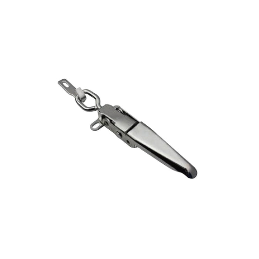 A10804K-1/A10804K-2 Heavy Trailer Buckle Hasp Clamp Multi-Use Lock Catch for Trailers Silver Heavy-Duty Design for Secure Anchoring and Stability