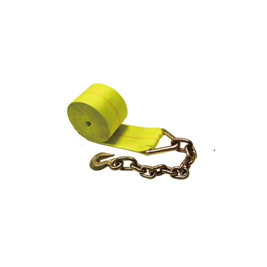 TWS33-27F87 3" ×27’ Winch Strap W/ Flat Hook Use with Ratchet Buckle Available in other Length