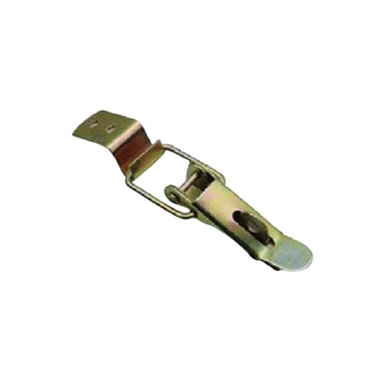 Cerradura de bisagra de ángulo recto A10842 galvanizada para puerta de armario, maletero, remolque o caja de herramientas. Incluye pestillo de palanca y clip. Apta para reparaciones, soldadura y fijación.