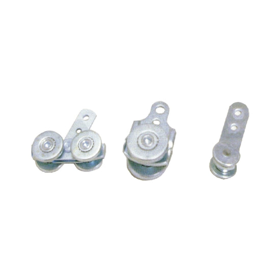 A20901 Fixed Eye Steel Pulley Pulley Block, Iron Hanging Wire Towing Wheel, Cable Rope Runner Pulley Roller in Zinc Plated
