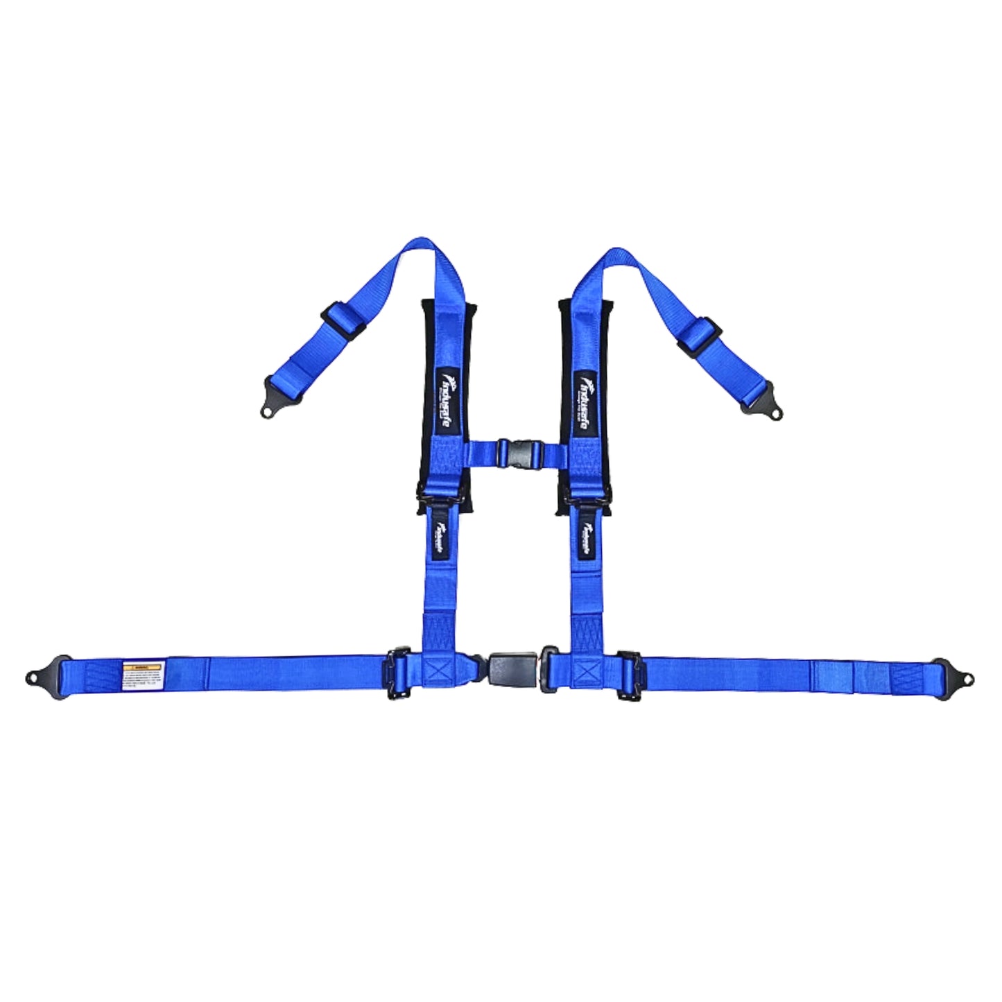 4 Point Harness with Ez-Buckle and Padding, 2 Inch Padding with Sternum Strap Fits all Side by Sides, UTV, 4x4, Go Cart, Buggy (Black)