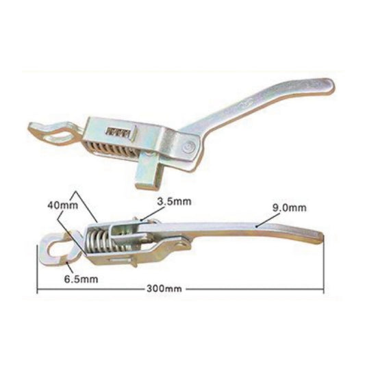 A10832 Heavy Duty Toggle Latch Clamp Adjustable Metal Hook for Truck Door Handles and Tool Boxes Effortless Operation for Three Wheelers and Compartments Durable Spring Hand Buckle