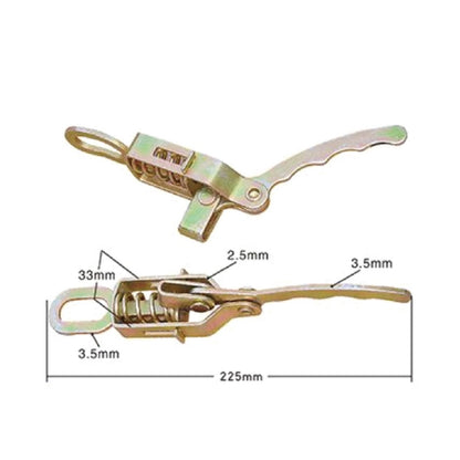 A10832 Loquet à bascule robuste avec crochet métallique réglable pour poignées de portes de camions et coffres à outils. Utilisation facile pour tricycles et compartiments. Boucle à ressort résistante.