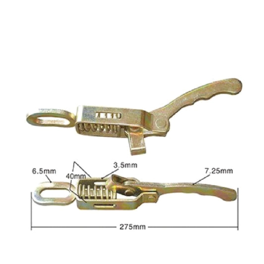 A10834T Heavy Duty Zinc Plated Toggle Latch Clamp with Thicker Handle, Spring Loaded Hasp Lock for Cargo Trailers Toolboxes Cabinets and Outdoor Doors, Sturdy Hardware Accessory
