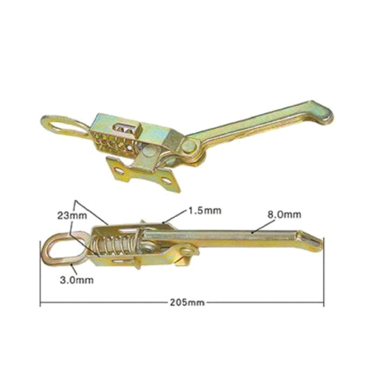A10839-2 Heavy Duty Zinc Plated Toggle Latch Clamp for Secure Truck & Trailer Cargo, Durable Spring - Loaded Lock with Compact Size