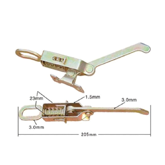 A10839-1 Heavy Duty Zinc Plated Toggle Latch Clamp for Secure Truck & Trailer Cargo, Durable Spring - Loaded Lock with Compact Size