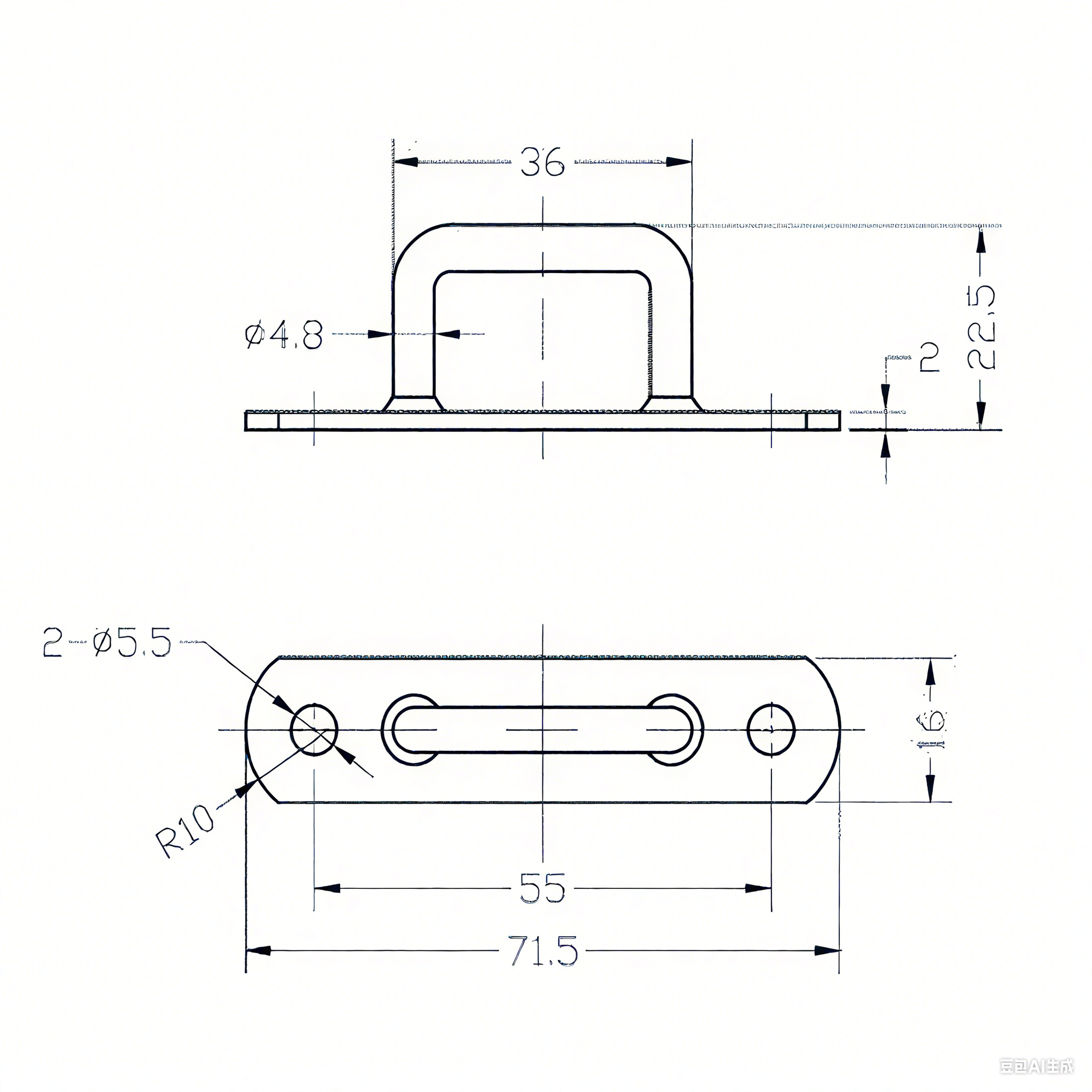 A11125 2.8 inch Zinc - Plated Steel Lashing Ring with Rope Eye Hook | Truck Tarpaulin & Side Curtain Truck Door Securing Hardware