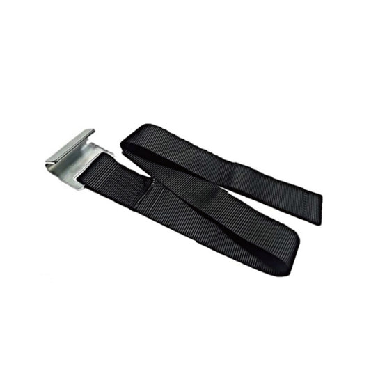 OT58S-4008 Black Tarpaulin Ratchet Straps, 2 Inch x 2.6ft/3.9ft, Tarpaulin Straps with Stainless Steel Flat Hook, 882 Lbs Load, Ideal for Securing Cargo, Anchoring Tarps