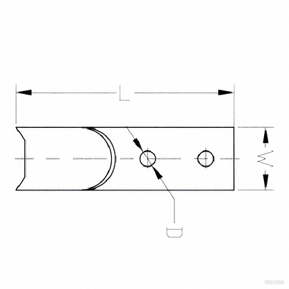 A11233 оцинкованная стальная запирающая пластина | 70x20x5мм оборудование для занавесок/закрепления грузовика