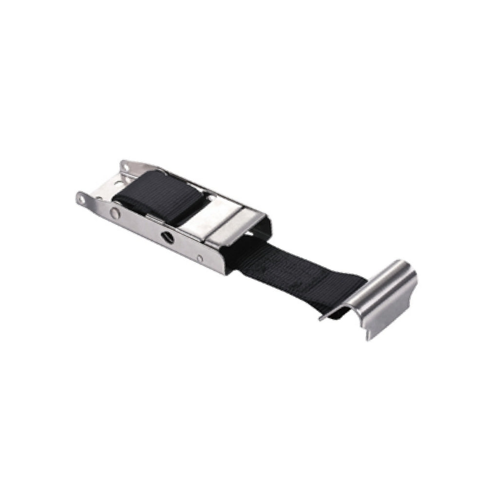 OT12X-M10 Black Flat Hook/Rave Hook Buckle Kit, Soft Side Truck/Van/Curtain Side Truck Accessories, Stainless Steel Material, Tarpaulin Tensioning Device, 1764 Lbs Load Capacity, Ideal for Securing Cargo & Anchoring Tarps