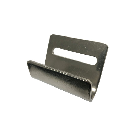 MH51X-42 Stainless Steel Flat Hook for Side Curtain Tensioner, Truck Cargo Hardware, 2.56 Inch x 1.97 Inch, 882 Lbs Load