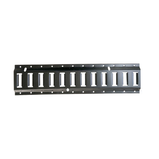 VR16-10H E-Tracks - 10 Feet Length, E Track Tie Down Rails for Cargo, Pickup Trucks, Trailers, Vans, RV, Garage, DIY Organizer - Black Finish