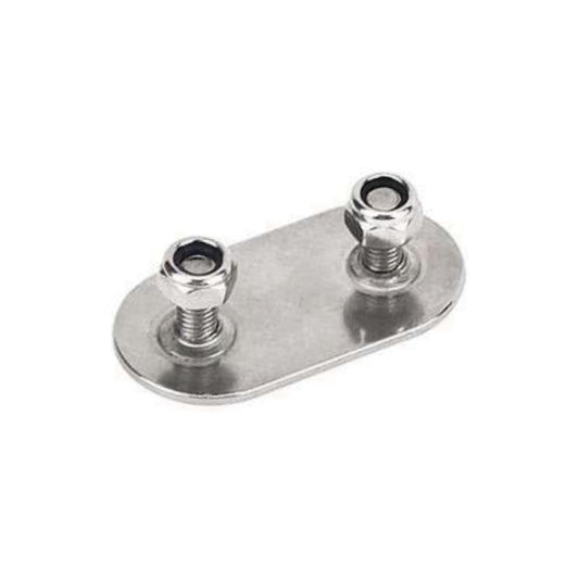 A1198 - 28X Soft Tarp Truck Back Plate - 28mm Stainless Steel Side Curtain Accessory for Buckle Set | Pulley - Compatible, Double - Rivet with Iron Nuts for Truck Curtain