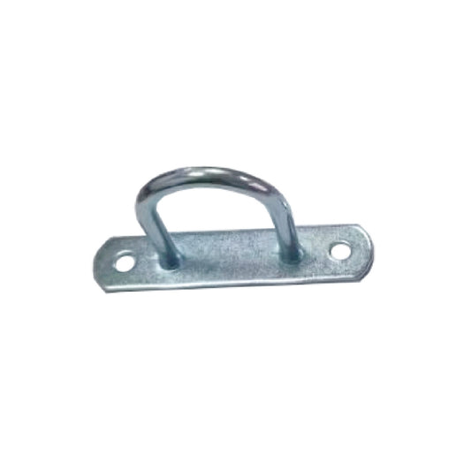A11125 2.8 inch Zinc - Plated Steel Lashing Ring with Rope Eye Hook | Truck Tarpaulin & Side Curtain Truck Door Securing Hardware