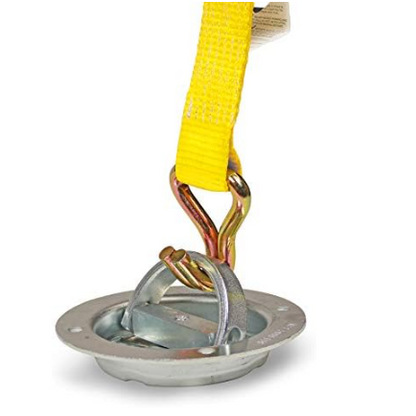 Anclaje de amarre empotrado giratorio de alta resistencia RH17 con anillo en D, gira 360 grados, anclajes de amarre empotrados de alta resistencia, asegura la carga en semirremolques, remolques y plataformas.