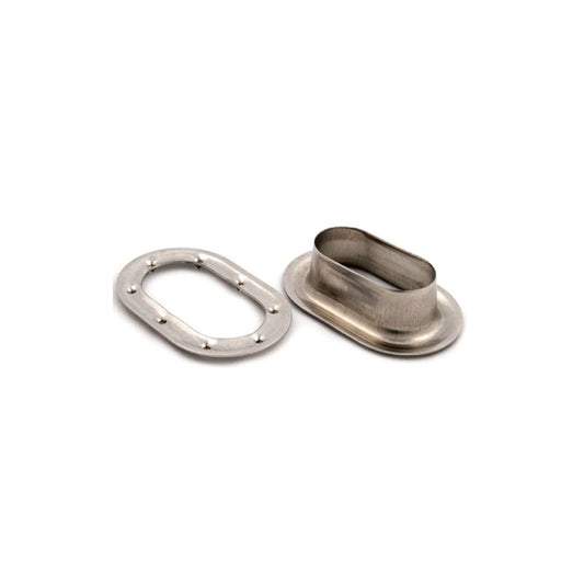 GE001 Zinc - Plated Oval Lashing Eyelet | 40x24mm, for Truck Tarpaulin/Cargo Securing