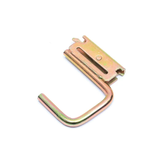 A10213SJ E Track Square J Hooks Heavy Duty Galvanized Steel E-Track Tie Down Accessories for Box Truck, Enclosed Trailer, Garage, Vans, Warehouse, Workshop