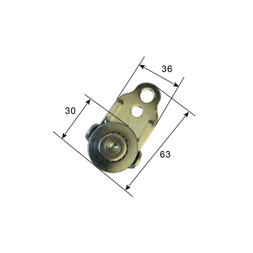 A20905 Car Side Curtain Accessories Soft Canopy Rollers Canvas Pulley Hanging Wheel Car Window Curtain Track Trailer Window Covering
