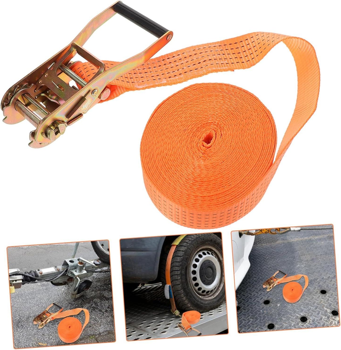 RT01VS-52E Ratchet Tie Down Strap Heavy Duty Cargo Strap for Truck Car Load Capacity Multi-Purpose Securing for Storage and Transport