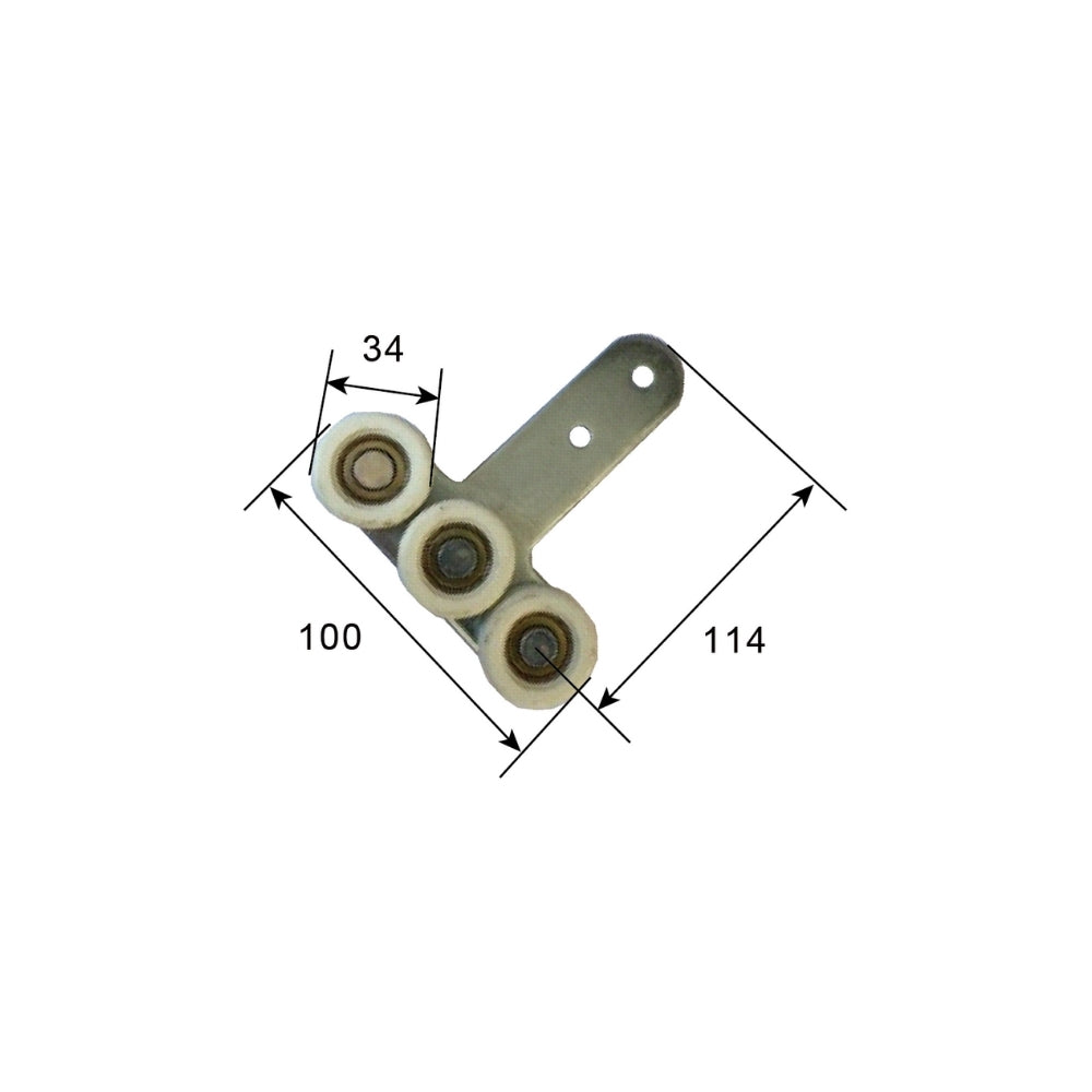 A20925 Truck Body Side Curtain Tarpaulin Component, Soft Canopy Truck Guide Wheel, Professional Track Hanging Wheel