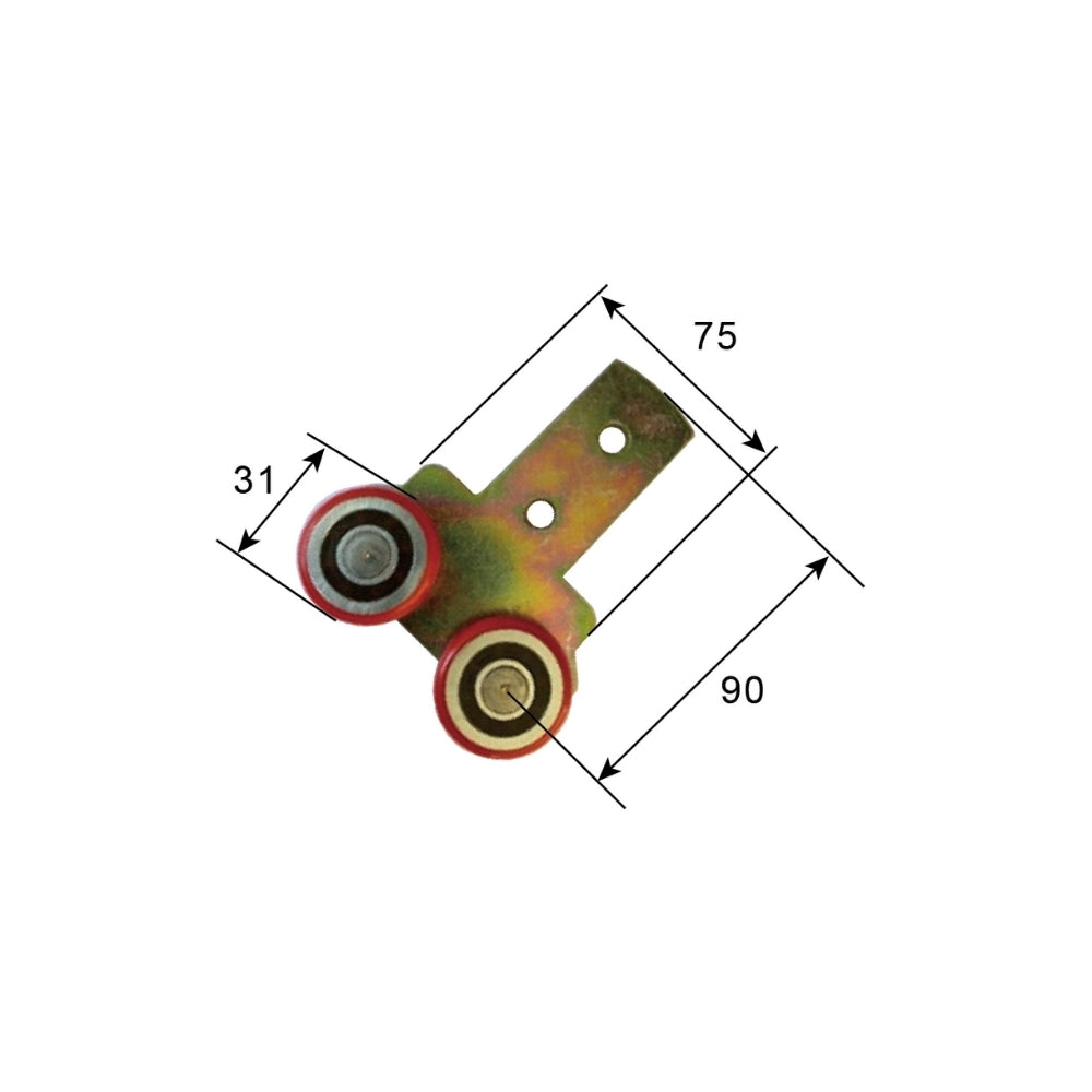 A20925 Truck Body Side Curtain Tarpaulin Component, Soft Canopy Truck Guide Wheel, Professional Track Hanging Wheel