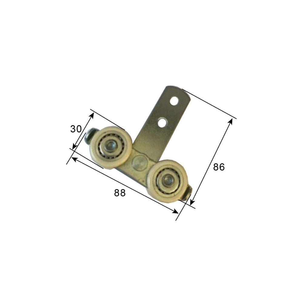 A20925 Truck Body Side Curtain Tarpaulin Component, Soft Canopy Truck Guide Wheel, Professional Track Hanging Wheel