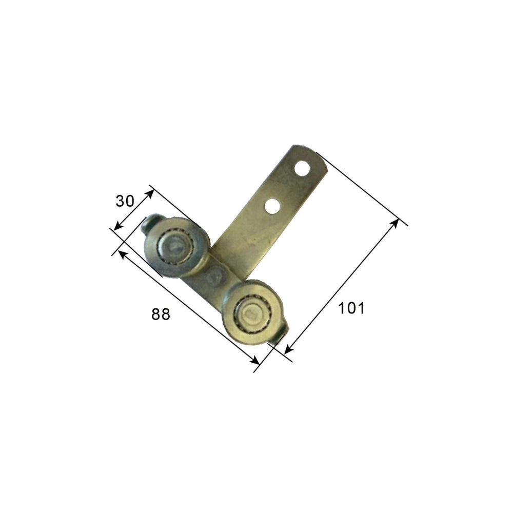 A20925 Truck Body Side Curtain Tarpaulin Component, Soft Canopy Truck Guide Wheel, Professional Track Hanging Wheel