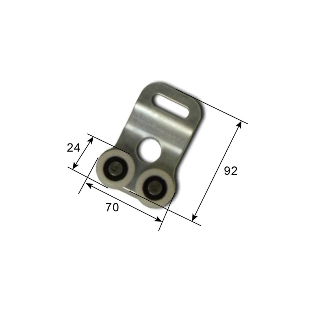 A20912 Curtain Side Trailer Roller Replacement Durable Dual - Wheel Pulley for Secure Tarpaulin & Rain Cloth Support, Easy - Install Reliable Trailer Part