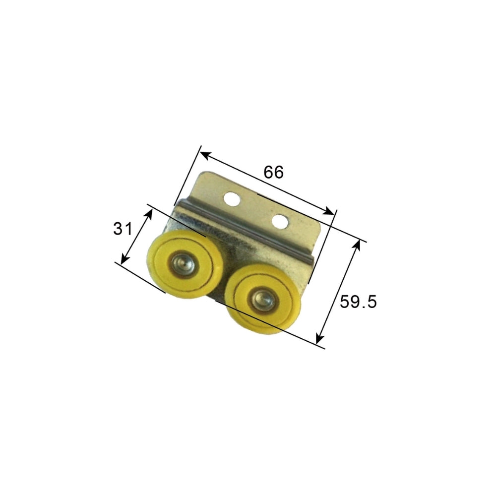 A20912 Curtain Side Trailer Roller Replacement Durable Dual - Wheel Pulley for Secure Tarpaulin & Rain Cloth Support, Easy - Install Reliable Trailer Part