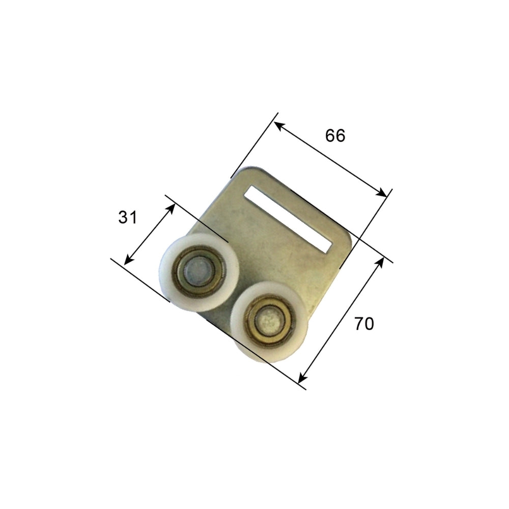A20912 Curtain Side Trailer Roller Replacement Durable Dual - Wheel Pulley for Secure Tarpaulin & Rain Cloth Support, Easy - Install Reliable Trailer Part