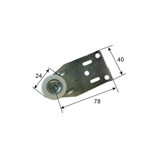 Angled Bracket Curtain Side Roller