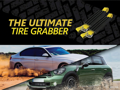 Устройство для сцепления шин TS01-W59 для автомобилей и малых внедорожников, комплект из 2 штук - противоскользящие аварийные ремни для шин, чтобы выбраться из снега, грязи и песка - альтернатива снежной traction mat или цепям для шин