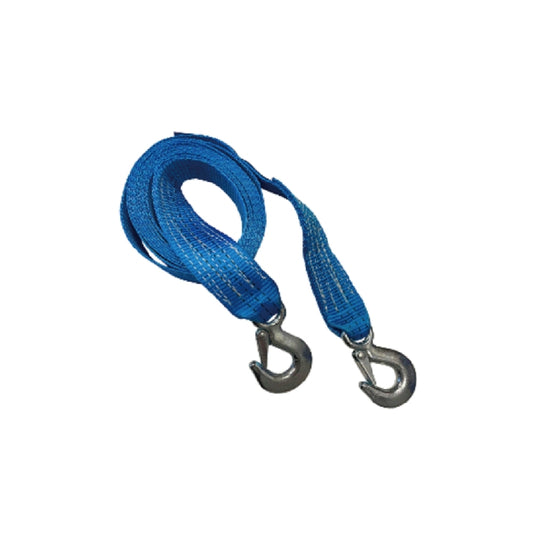 TS04H-3004 Heavy-Duty Tow Strap with Hooks | 3300-Pound Capacity | Woven Polyester Webbing | HD Truck Recovery, ATV Towing, Vehicle Rescue | Reliable Tow Rope Versatile Applications (2inch X 13FT Blue)