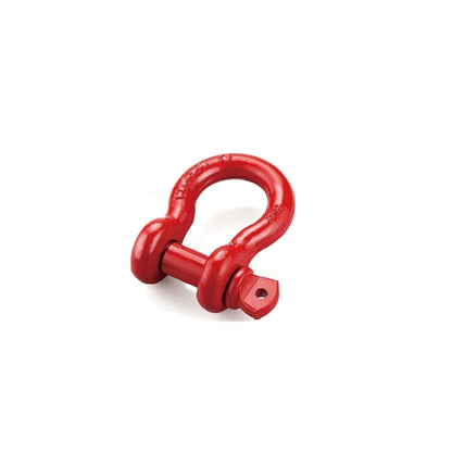 FH475-7/8 Bow Shackle 7/8" inch D-Ring Rugged WLL Working Load Limit 6.5 Tons 18700 lbs-1" Screw Threaded Pin Heavy Duty Lifting Rigging Tow Hummer Recovery Anchor (Red)