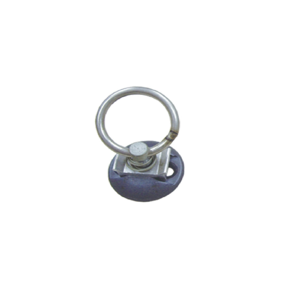 PT06K Single Stud L-Track Fitting with Round Ring | Stainless Steel Round Ring Aluminum Keeper Cargo Control for Airline Track Logistic Installation