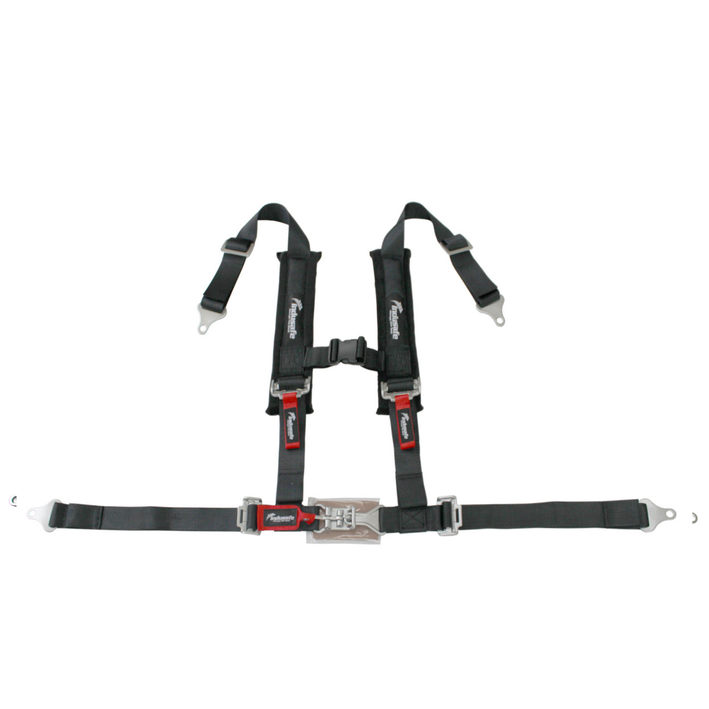 4 Point Harness 2 Inch Straps Upgraded Heavy Duty Buckle Compatible with Polaris Can-Am SxS UTV Off-Road with Ventilated Memory Foam Padding