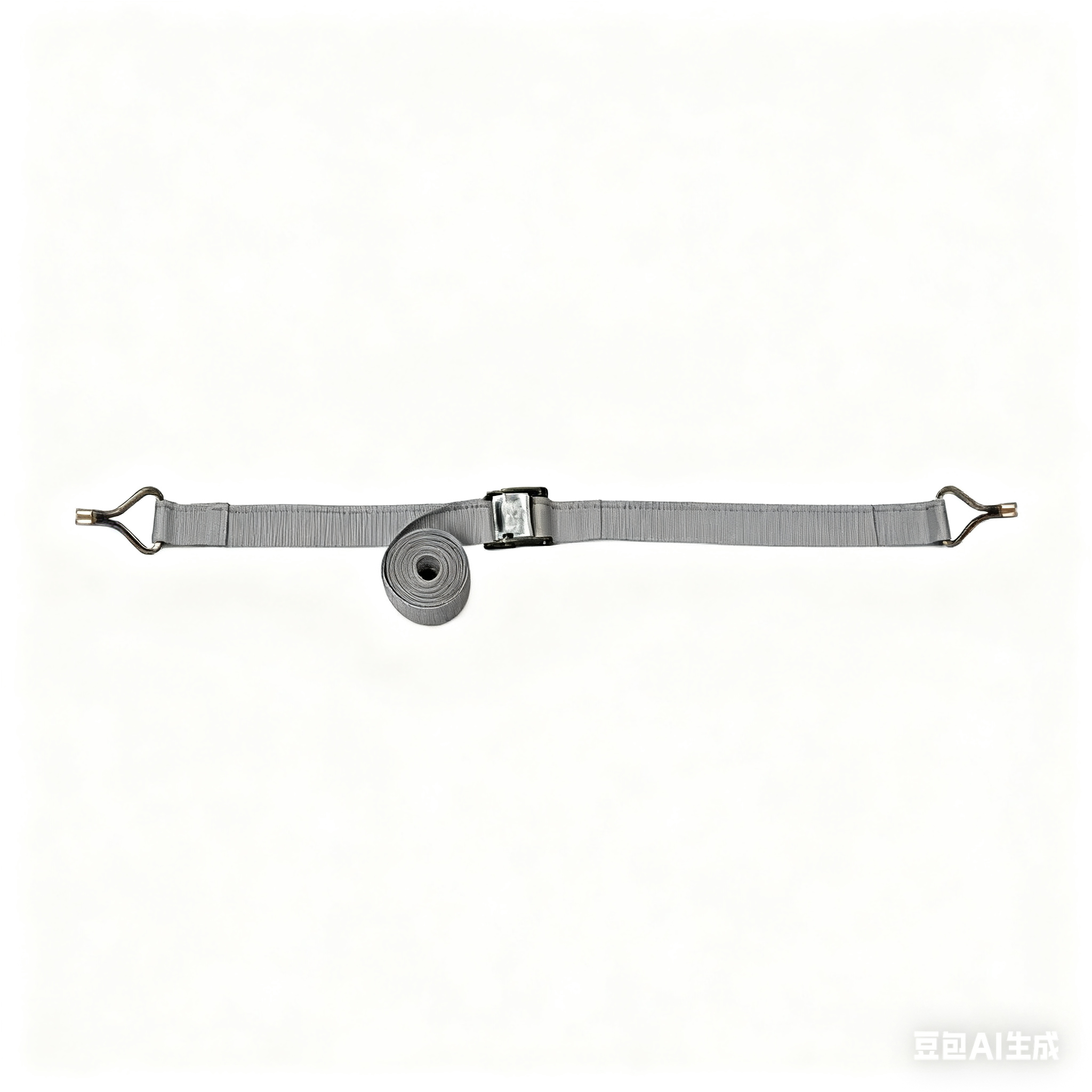 CT11-12W6Y 2in x 12ft Cam Buckle Tie-Downs w/Wire Hooks - 834 lb. WLL / 2,500 lb. Breaking Strength - Logistic Strap For Interior Van - Yellow