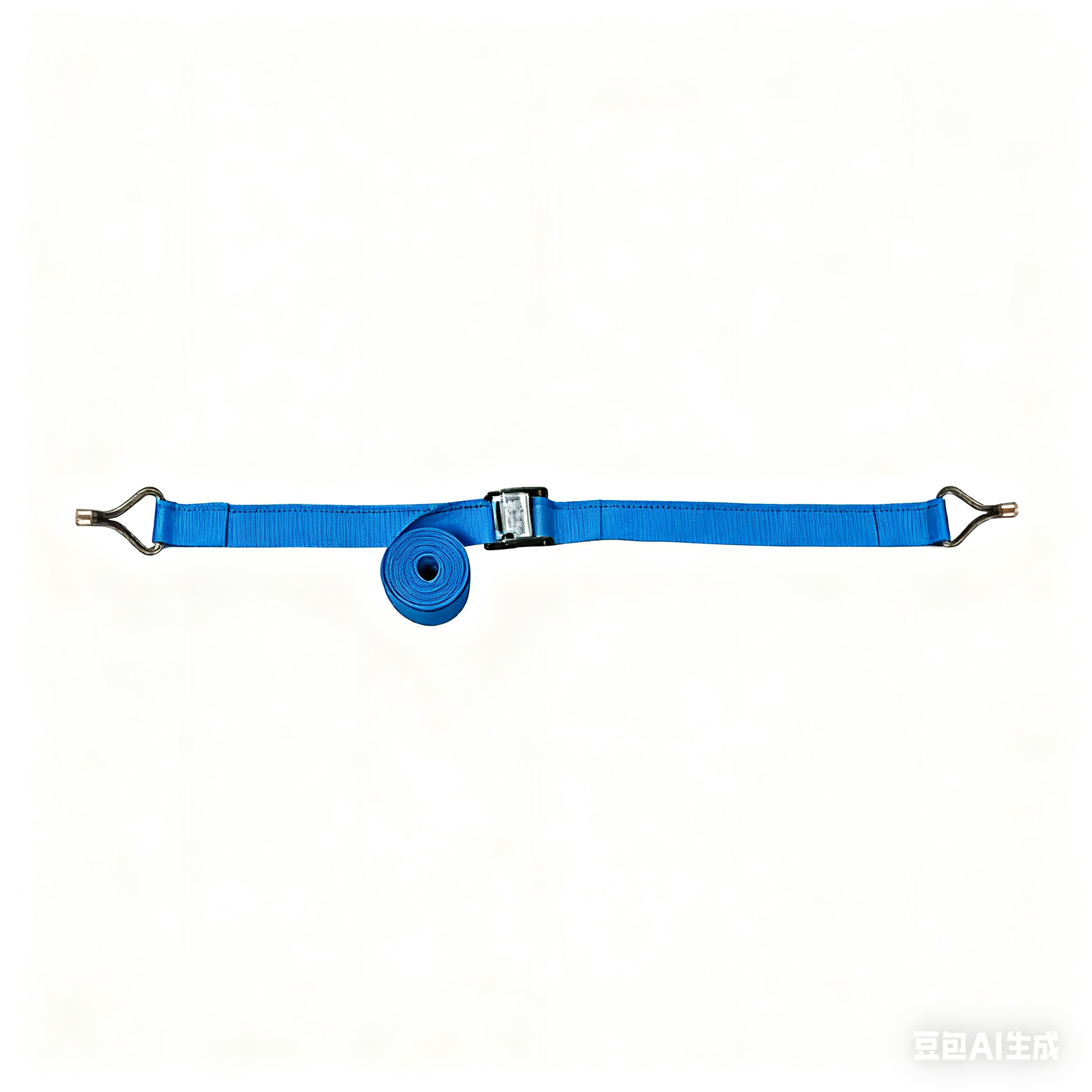 CT11-12W6Y 2in x 12ft Cam Buckle Tie-Downs w/Wire Hooks - 834 lb. WLL / 2,500 lb. Breaking Strength - Logistic Strap For Interior Van - Yellow