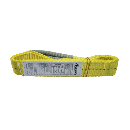 2”x 3/6/9FT Lift Sling Straps, 2 Ply Polyester Rigging Straps, 6200LBS Load Capacity Flat Eye-Eye Web Sling for Hoist, Tree Stumps, Heavy Duty Cargo